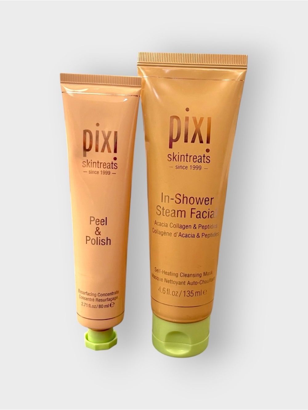 Pixi Skintreats Peel & Polish Resurfacing Concentrate + In-Shower Steam Facial